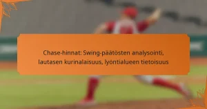 Chase-hinnat: Swing-päätösten analysointi, lautasen kurinalaisuus, lyöntialueen tietoisuus