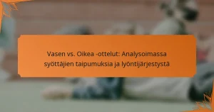 Vasen vs. Oikea -ottelut: Analysoimassa syöttäjien taipumuksia ja lyöntijärjestystä
